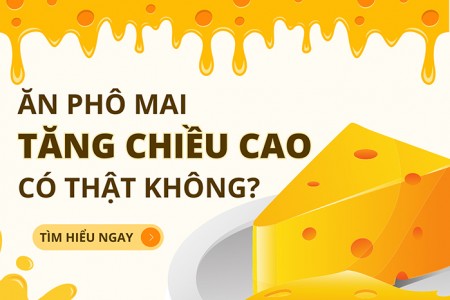 Ăn phô mai tăng chiều cao có thật hay không?