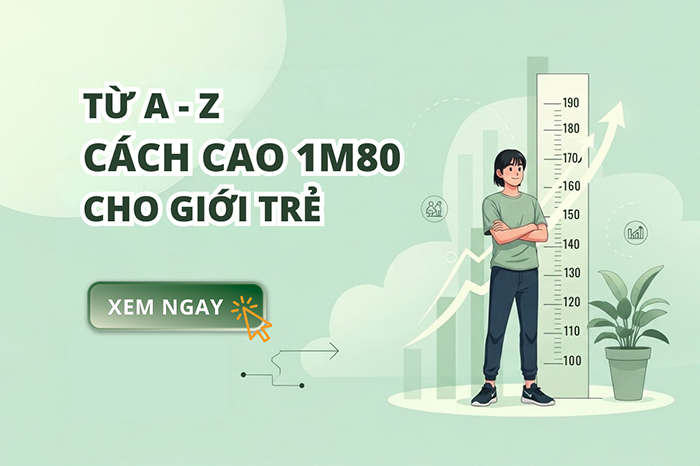 Cách để cao 1m80 từ A - Z chi tiết cho giới trẻ