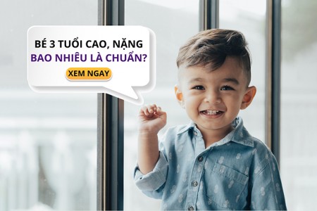 Chiều cao cân nặng bé 3 tuổi chuẩn WHO là bao nhiêu?