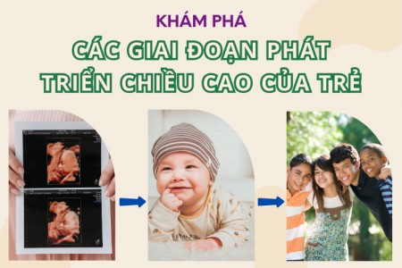 Các giai đoạn vàng để phát triển chiều cao cho trẻ