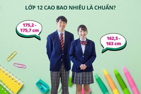 Lớp 12 cao bao nhiêu là chuẩn? Có thể tăng chiều cao ở lớp 12 không?