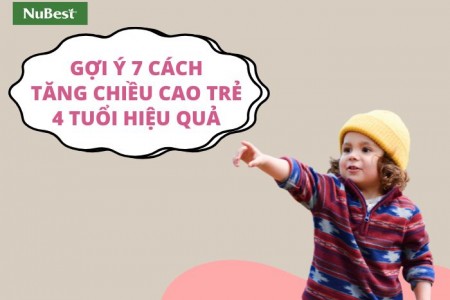 Cách tăng chiều cao cho trẻ 4 tuổi hiệu quả 