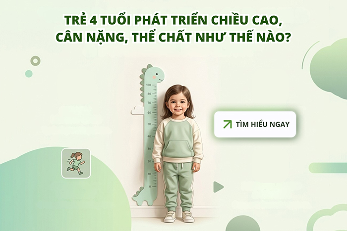 Trẻ 4 tuổi phát triển chiều cao, cân nặng, thể chất như thế nào?