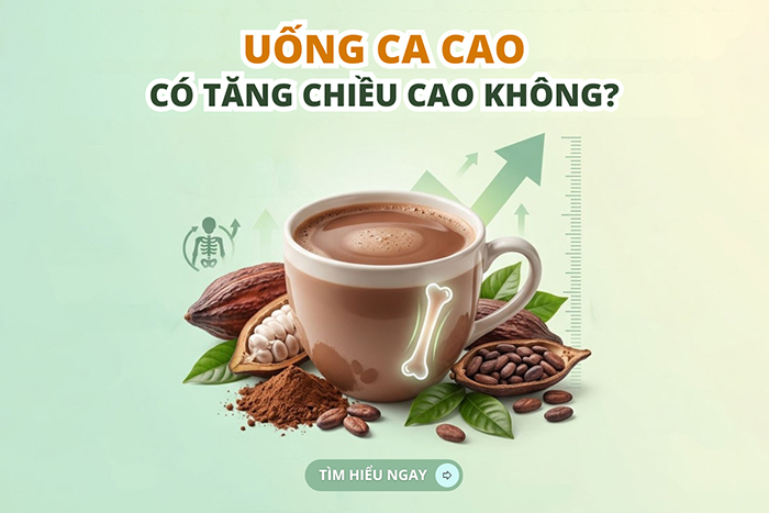 Uống ca cao có tăng chiều cao không?