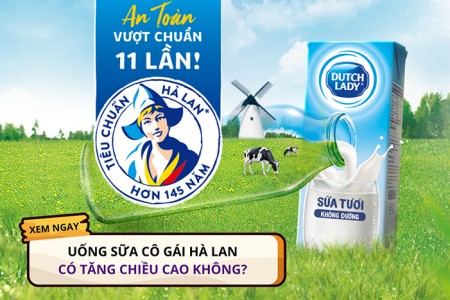 Uống sữa cô gái Hà Lan có tăng chiều cao không?