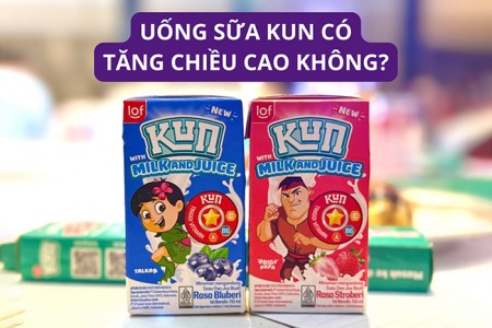 Uống sữa Kun có tăng chiều cao không?