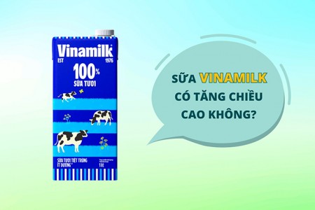 Sữa Vinamilk có tăng chiều cao không?