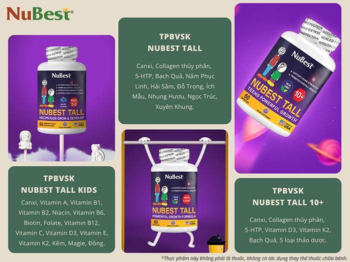 TPBVSK của NuBest Tall đang được hàng triệu người trên thế giới tin dùng