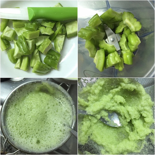 Xay nhuyễn mướp đắng và thoa lên da để làm trắng da