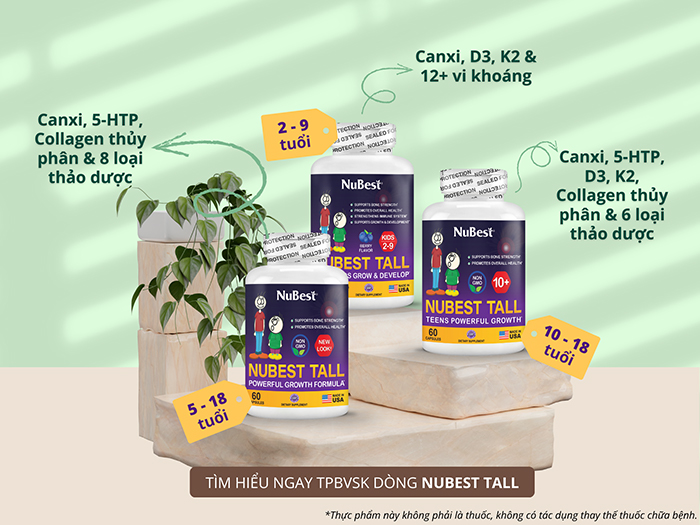 Sản phẩm hỗ trợ bổ sung dưỡng chất tốt cho chiều cao đang được tin dùng trên thế giới