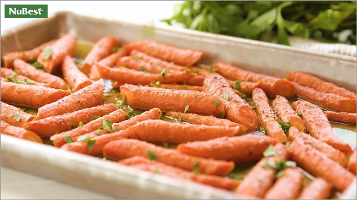 Cà rốt nướng phù hợp với trẻ em và người lớn tuổi