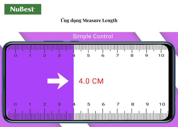 Ứng dụng thiết lập nhiều chỉ số đo đạc từ cm, m, inch, feet