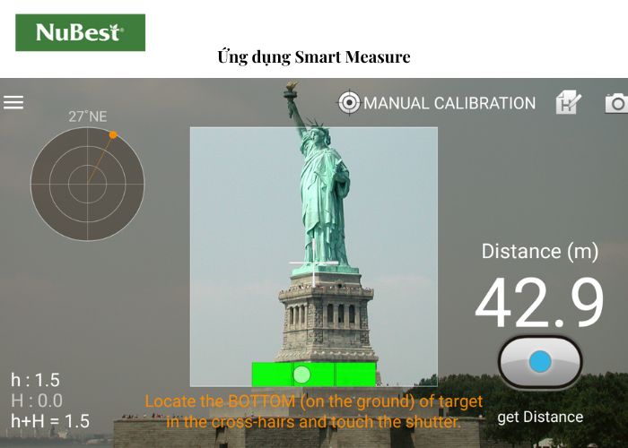 Smart Measure có thể đo đạc các thông số và định hướng vật thể ở vị trí xa
