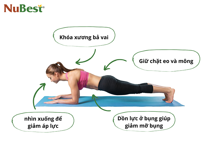Plank là bài tập phổ biến giúp cải thiện vóc dáng rất tốt