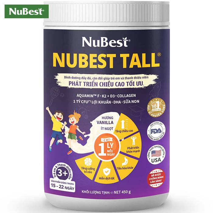 Sữa tăng chiều cao NuBest Tall 6 trong 1 đến từ Mỹ