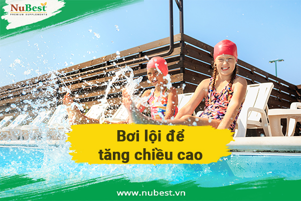 Bơi lội giúp tăng chiều cao hiệu quả
