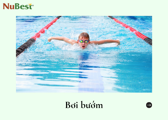 Tạo hình bướm khi bơi giúp mở rộng các cơ, kích thích kéo dài xương