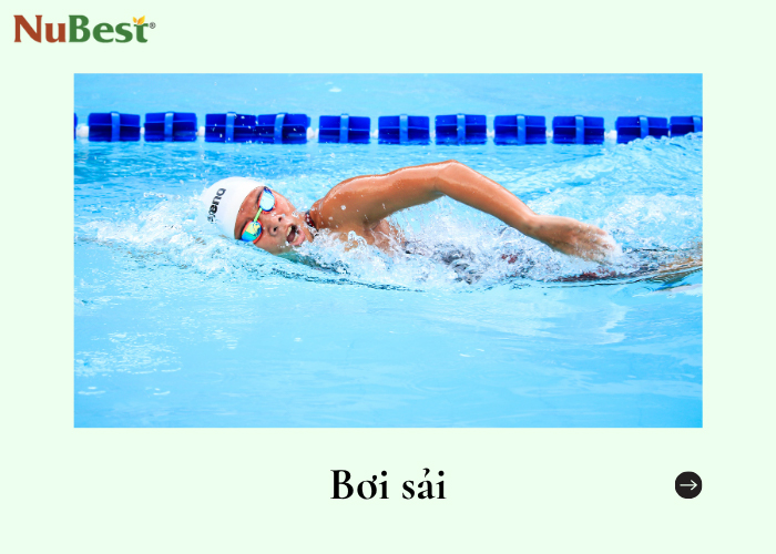 Bơi sải giúp săn chắc cơ bắp và vươn dài các xương