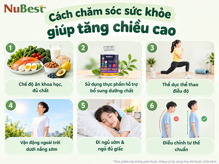 Cách chăm sóc sức khỏe giúp trẻ tăng chiều cao hết tiềm năng.