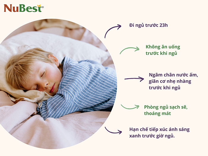 Lưu ý giúp đảm bảo chất lượng giấc ngủ hỗ trợ phát triển tối ưu