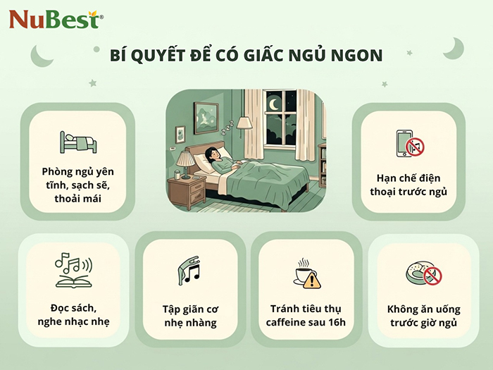 Một số bí quyết giúp ngủ ngon và sâu giấc.
