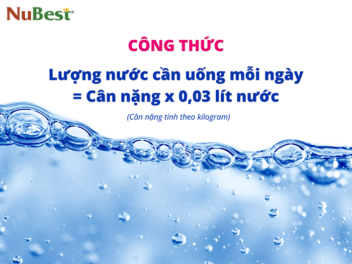 Uống đủ nước giúp quá trình chuyển hóa các chất tốt hơn.