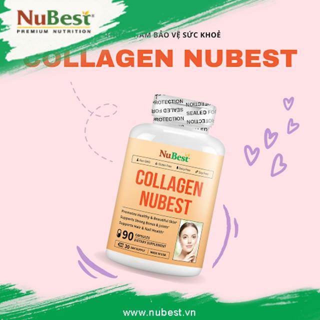 TPBVSK Collagen NuBest cung cấp 1500mg collagen thuỷ phân, hỗ trợ chống lão hoá da, nuôi dưỡng móng tay - móng chân chắc khỏe