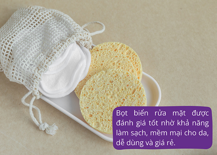 Bọt biển rửa mặt giá rẻ, làm sạch tốt, mềm mại, an toàn cho da