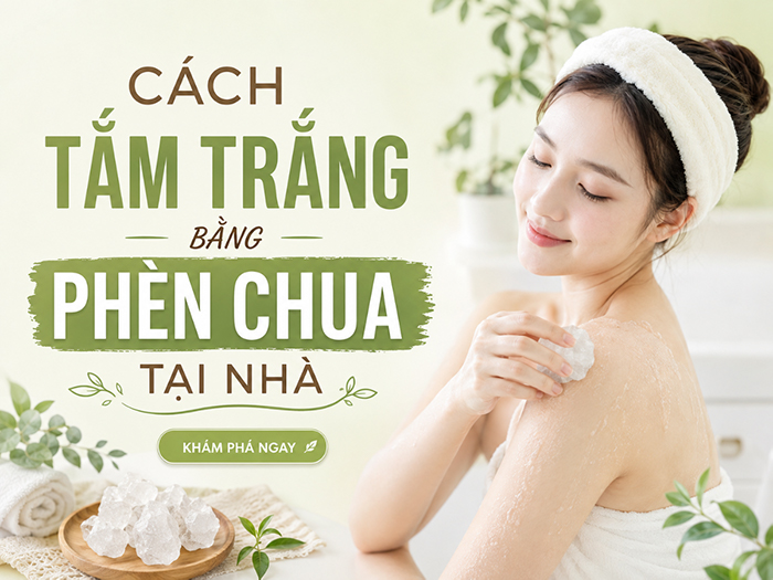 Phèn chua có thể sử dụng riêng hoặc kết hợp nguyên liệu để có tác dụng tắm trắng.