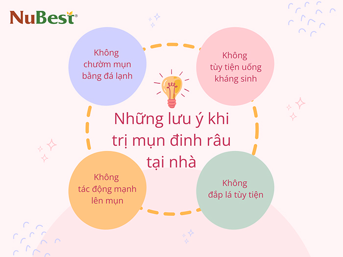 Những lưu ý khi trị mụn đinh râu tại nhà