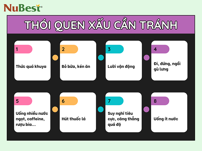 Các thói quen xấu cần tránh để đảm bảo chiều cao phát triển