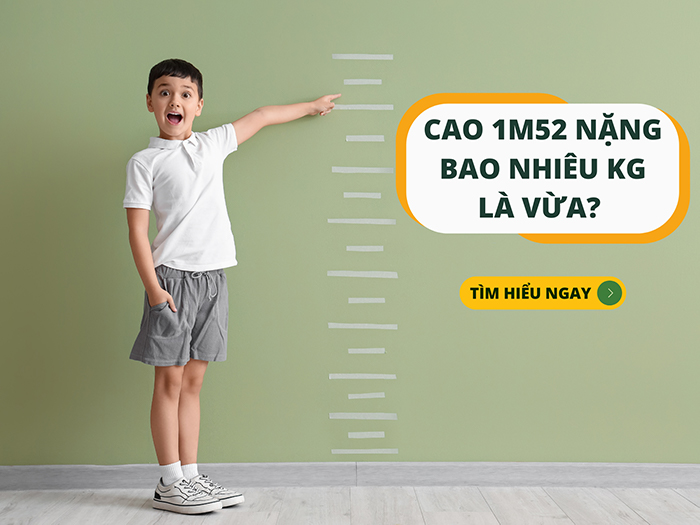 1m52 thường là chiều cao của trẻ 12 - 13 tuổi