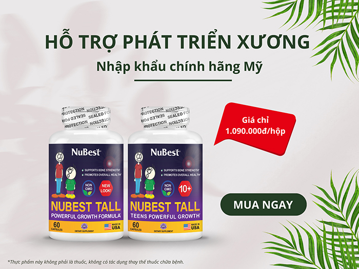Các sản phẩm hỗ trợ phát triển xương chắc khỏe được sản xuất tại Mỹ