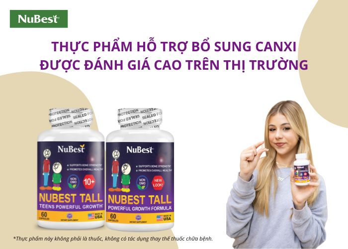 Các dòng sản phẩm hỗ trợ bổ sung Canxi được chuyên gia khuyên dùng.