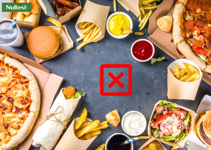 Hạn chế tối đa các loại thực phẩm “nghèo” chất dinh dưỡng tiếp nạp vào cơ thể