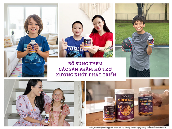 Bổ sung thêm các sản phẩm hỗ trợ xương khớp phát triển chắc khỏe