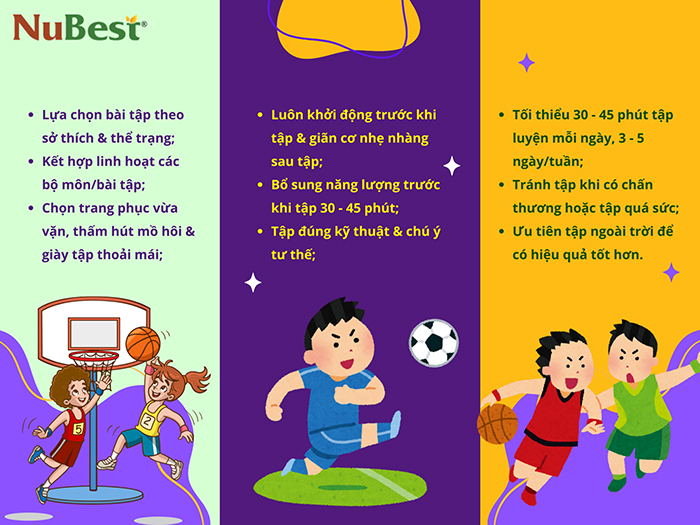 Lưu ý khi chơi thể thao giúp tăng chiều cao nhanh chóng