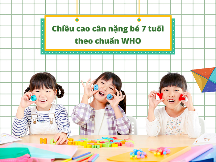 Theo dõi chiều cao cân nặng bé 7 tuổi để nắm bắt tiến trình tăng trưởng
