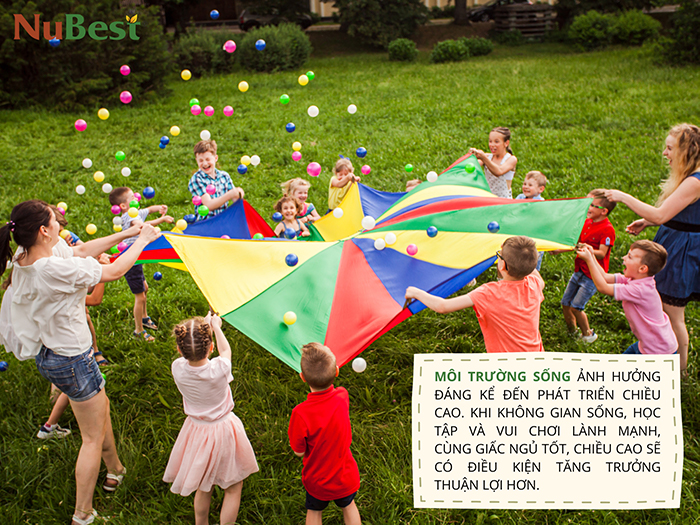 Môi trường sống ảnh hưởng lớn đến quá trình phát triển chiều cao, sức khỏe của trẻ