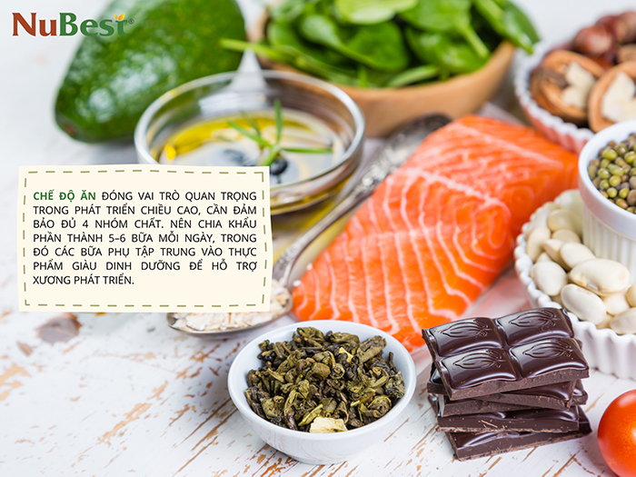 Dinh dưỡng từ các bữa ăn ảnh hưởng đến tốc độ phát triển chiều cao