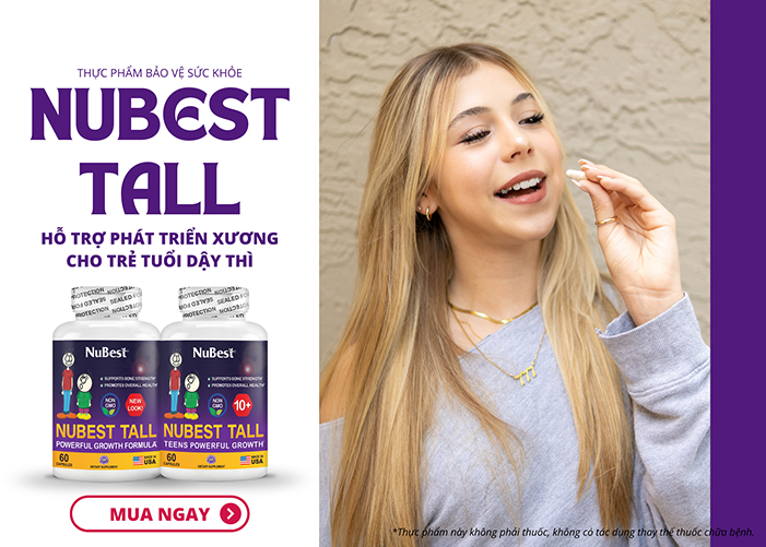 Dòng TPBVSK NuBest Tall phù hợp cho nữ giới ở tuổi dậy thì