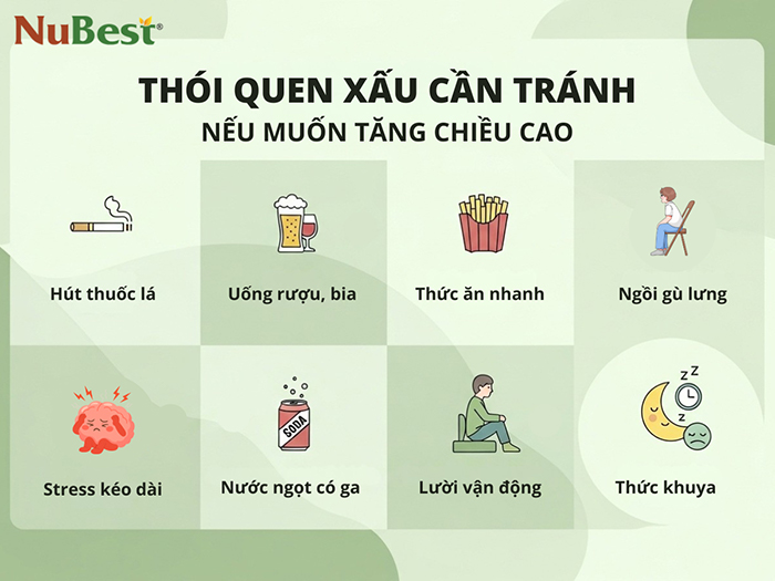 Các thói quen xấu cần tránh nếu muốn có tốc độ tăng trưởng ổn định.