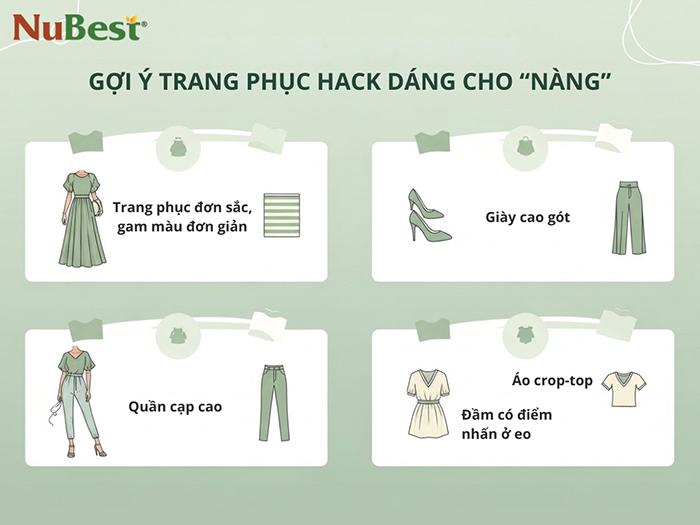 Mẹo phối đồ cho nữ giới muốn hack dáng.