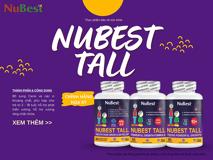 Dòng thực phẩm bảo vệ sức khỏe NuBest Tall được đón nhận tại 118 quốc gia