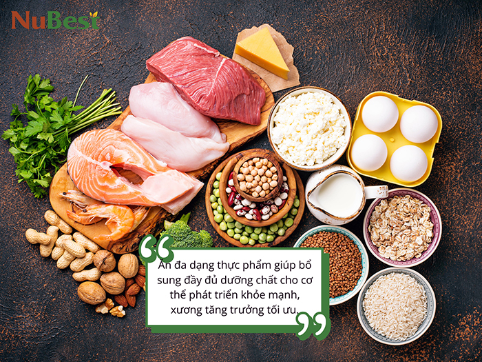 Các loại thực phẩm tốt cho sức khỏe và chiều cao