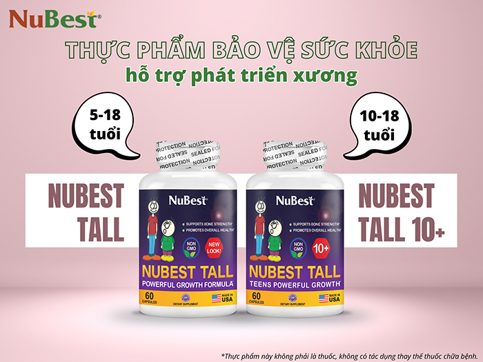 ​​​​​​​TPBVSK dòng NuBest Tall hỗ trợ phát triển xương đang được ưa chuộng toàn cầu