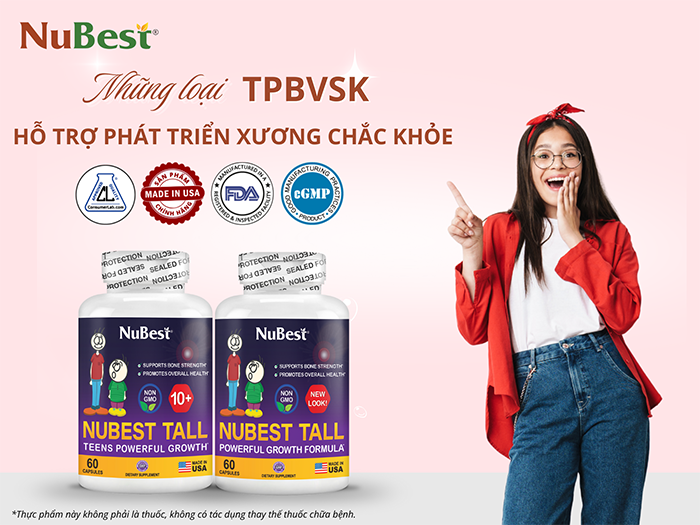 Những loại TPBVSK phù hợp với học sinh lớp 7