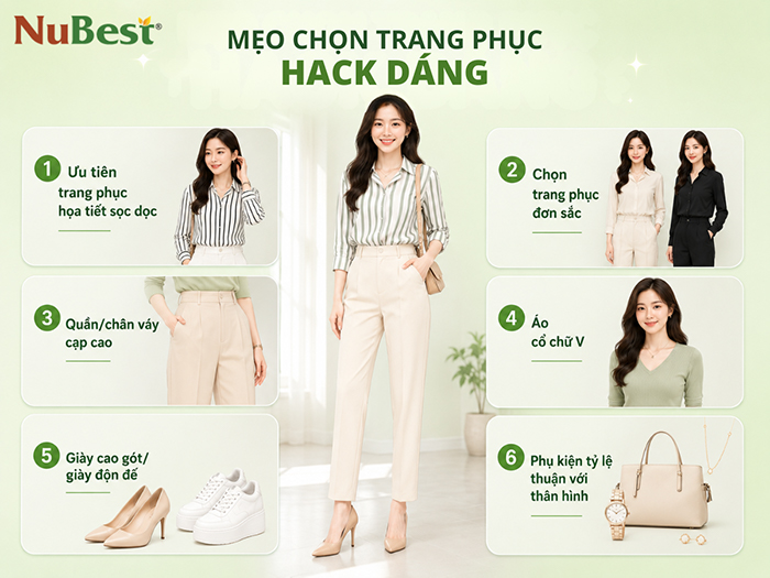 Mẹo chọn trang phục hack dáng