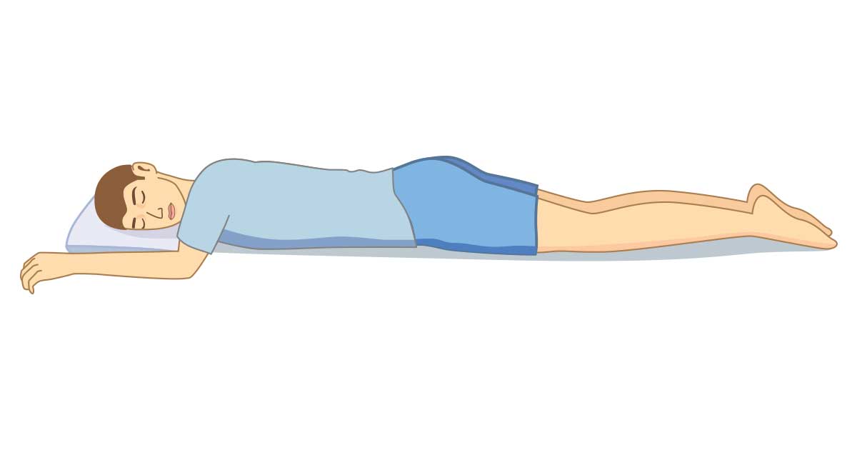 Không nằm úp mặt khi ngủ