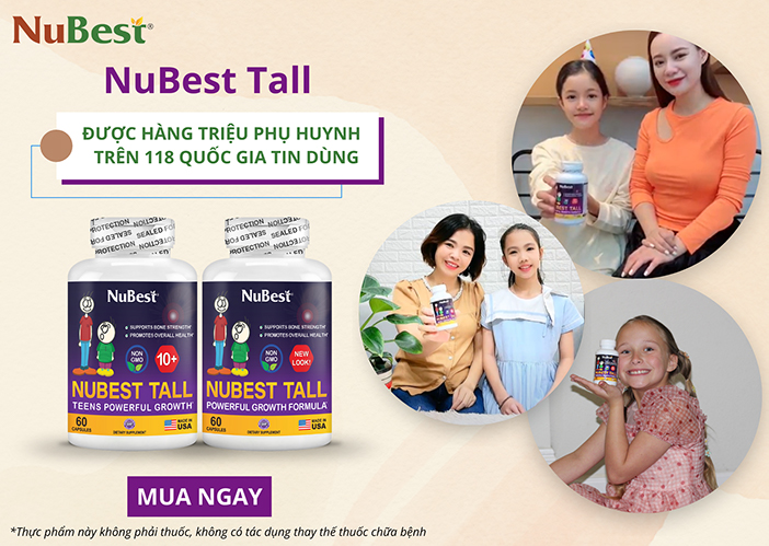 NuBest Tall là thương hiệu được hàng triệu phụ huynh tin dùng trên thế giới